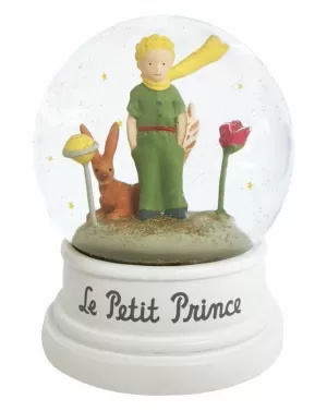 BOLA DE CRISTAL 65 MM EL PRINCIPITO ROSA Y RENARD