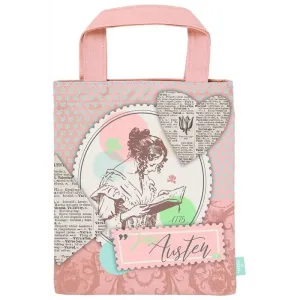 BOLSA DE TELA PARA LIBROS JANE AUSTEN LEYENDO