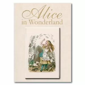 IMAN RECTANGULAR CON TARJETA ALICIA ALICIA Y LAS CARTAS