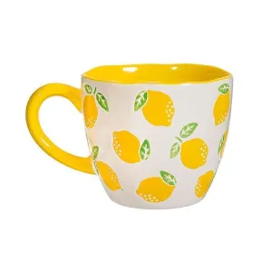 TAZA LIMONES DE CERÁMICA