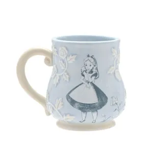 TAZA CON RELIEVE DE ALICIA EN EL PAIS DE LAS MARAVILLAS