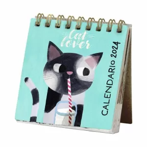 MINI CALENDARIO 2024 DE ESCRITORIO CATS