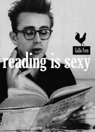 POSTER READING IS SEXY JAMES DEAN