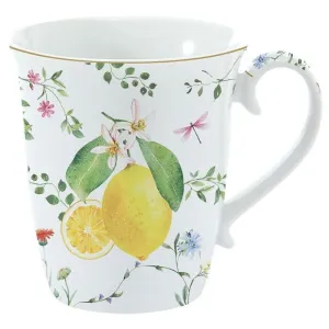 TAZA LIMONES Y HOJAS