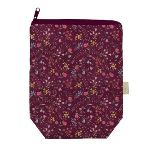 FUNDA LIBRO CON CREMALLERA TINY BLOOMS 22X27+7