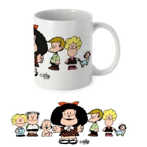 TAZA PORCELANA 330ML MAFALDA Y SUS AMIGOS 