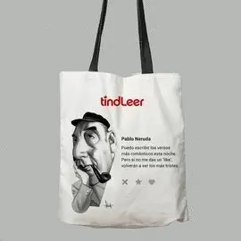 BOLSA DE TELA PABLO NERUDA POR FERNANDO VICENTE