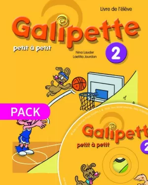 GALIPETTE PETIT À PETIT 2. PACK LIVRE DE L'ÉLÈVE + CD