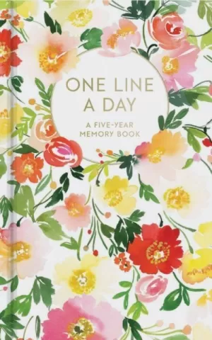 FLORAL ONE LINE IN A DAY - A FIVE-YEAR MEMORY BOOK
