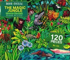 MAGIC JUNGLE: BOOK + GLOW-IN-THE-DARK JIGSAW PUZZLE