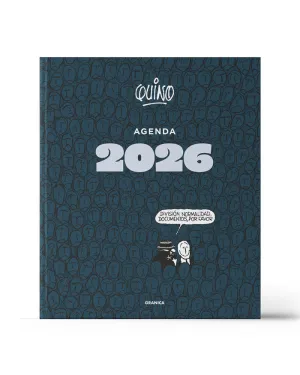QUINO 2026 AGENDA ENCUADERNADA NEGRA