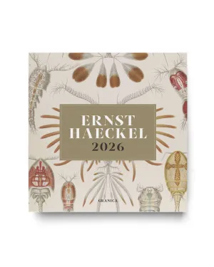 ERNST HAECKEL 2026, CALENDARIO DE PARED
