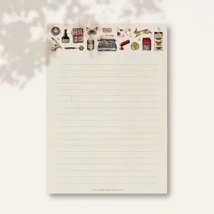 BLOC DE PAPEL PARA CARTAS CENEFA VINTAGE DE CARI ILLUSTRATION