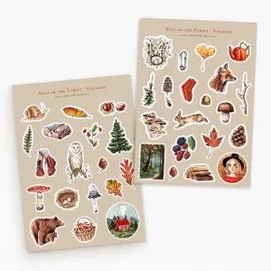 SET DE PEGATINAS SOUL OF THE FOREST DE CARILLUSTRATION