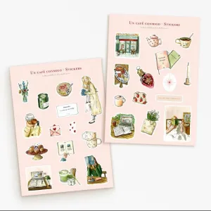 SET DE PEGATINAS COFFEE BREAK DE CARILLUSTRATION