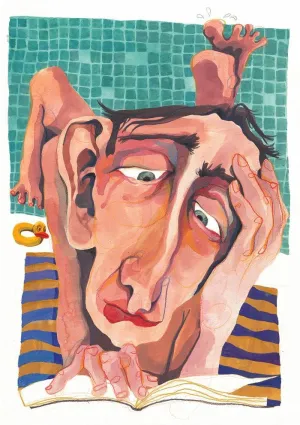 LÁMINA PRINT PISCINERO DE ILU ROS EN A4