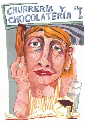 LÁMINA PRINT CHURRERA - CHURRERÍA Y CHOCOLATERÍA DE ILU ROS EN A4