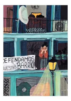 LÁMINA PRINT MADRID VI DE ILU ROS EN A4