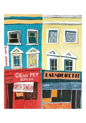 LÁMINA PRINT LONDON LIFE III DE ILU ROS EN A4