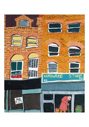 LÁMINA PRINT LONDON LIFE II DE ILU ROS EN A4