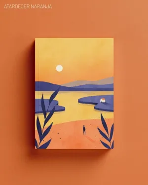 LIBRETA ATARDECER NARANJA LUCÍA ANTRU A5