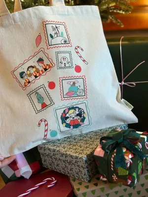 BOLSA DE TELA TOTE BAG NAVIDAD DE LA NIÑA BOWIE