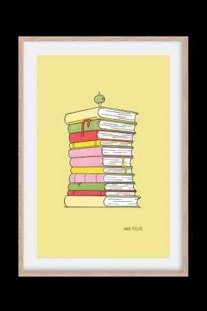 LÁMINA PRINT A4 BUFFET LIBRO X AVE FÉLIX